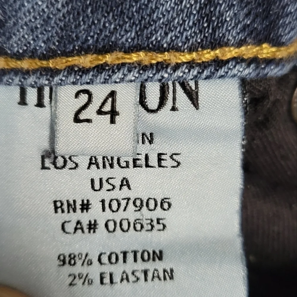 Hudson Carly Midrise Straight Leg Jeans Size‎ 24